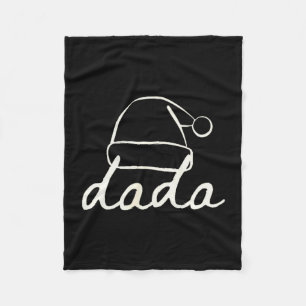 Dada Kerstman Eerste Familie Kerst Overeenkomstige Fleece Deken
