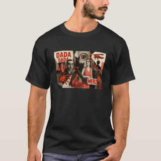 Dada-kunst geïnspireerde kat illustratie - Leuk Sc T-shirt