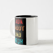 Dada Papa Papa Bruh Mug à café à deux tons (Devant gauche)