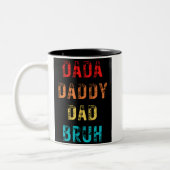 Dada Papa Papa Bruh Mug à café à deux tons (Gauche)