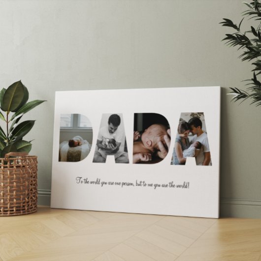 Dada Photo Collage Canvas