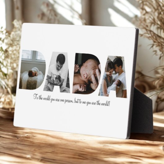 Dada Photo Collage Plaque voor Vaderdag Fotoplaat