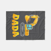 Dada The Birthday Boy Excavator Construction Famil Fleece Deken (Voorkant (Horizontaal))