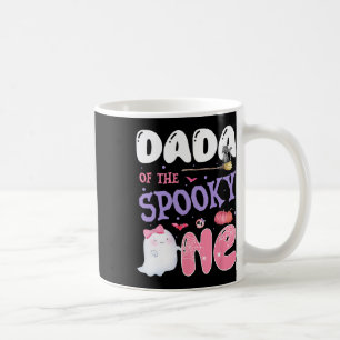 Dada van de Spooky One 1st Birthday Halloween Pink Koffiemok
