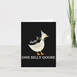 Dada van een Gekke Goose Papa Goose Vaderdag Kaart