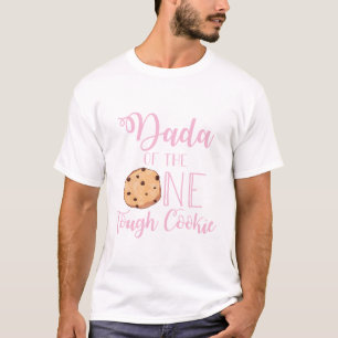 Dada van One Tough Cookie roze 1e verjaardag T-shirt