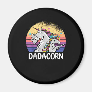 Dadacorn eenhoorn Vader en dochter papa vaderdag Magneet