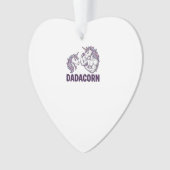 Dadacorn Funny Licorne Papa Conception De T-Shirt  (devant)