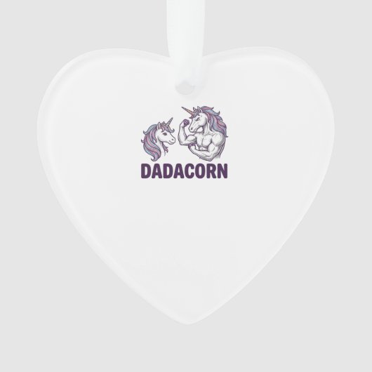 Dadacorn Funny Licorne Papa Conception De T-Shirt  (devant)