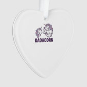 Dadacorn Funny Licorne Papa Conception De T-Shirt  (devant)