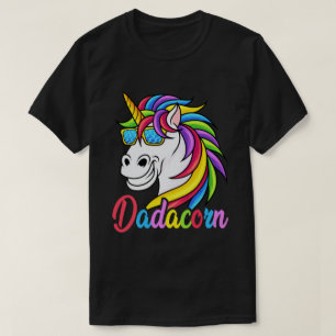 Dadacorn Funny Unicorn Dad Vaderdag Gift T-shirt