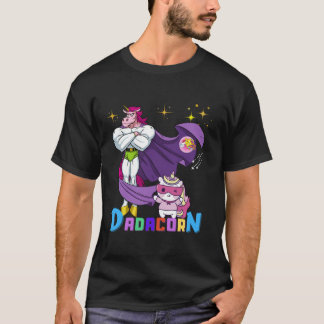 Dadacorn Geweldige Funny Dad Eenhoorn Liefhebbers T-shirt