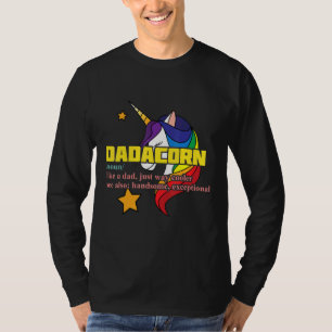 Dadacorn - Magische regenboog Unicorn Horse Family T-shirt