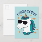 Dadacorn met zonnebril briefkaart (Voorkant / Achterkant)