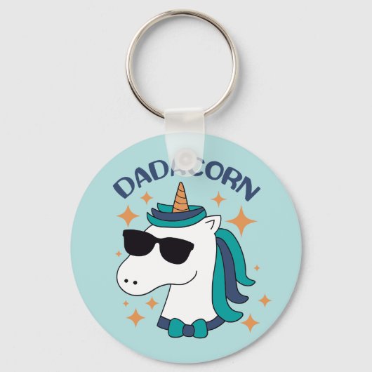 Dadacorn met zonnebril sleutelhanger (Voorkant)