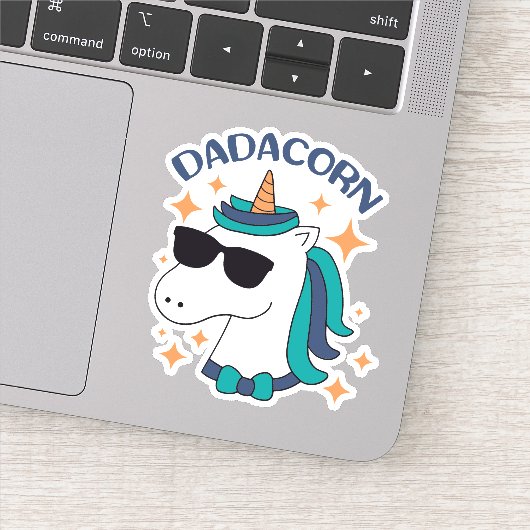 Dadacorn met zonnebril sticker (Detail)