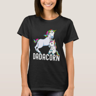 Dadacorn Unicorn Papa en Baby Vaderdag Papa T-shirt