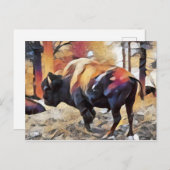 Dadaism Bison Briefkaart (Voorkant / Achterkant)