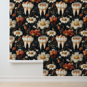Dadaïsme Kamille Tand Bloem Dental Clinic Decor Behang