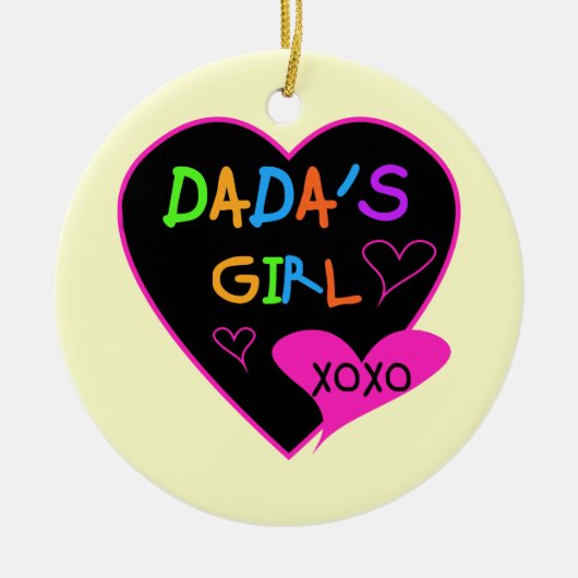 Dada's Girl T-Shirt, Mok, Button, Magnet, Meer Keramisch Ornament (Voorkant)