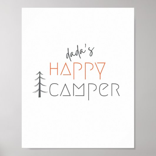 Dada's happy camper. Poster & Prints (Voorkant)