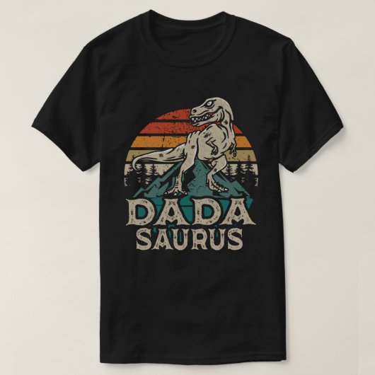 Dadasaurus Dinosaur Vader Dada Saurus Vaderdag T-shirt (Design voorkant)