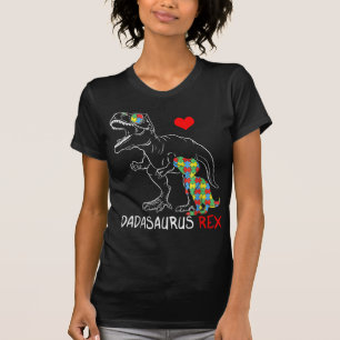 Dadasaurus Rex Autism Awareness Proud Dad's T-shirt