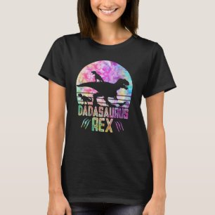 Dadasaurus Rex - Dinosaur Father Tie Dye D T-shirt