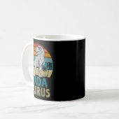 Dadasaurus T Rex Dinosaur Dada Saurus Familie Matc Koffiemok (Voorkant links)