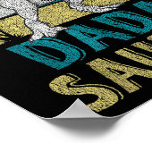 Dadasaurus T Rex Dinosaur Dada Saurus Family Match Poster (Hoek)