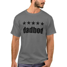 Dadbod Mannen Basic Bella Canvas T-Shirt, White