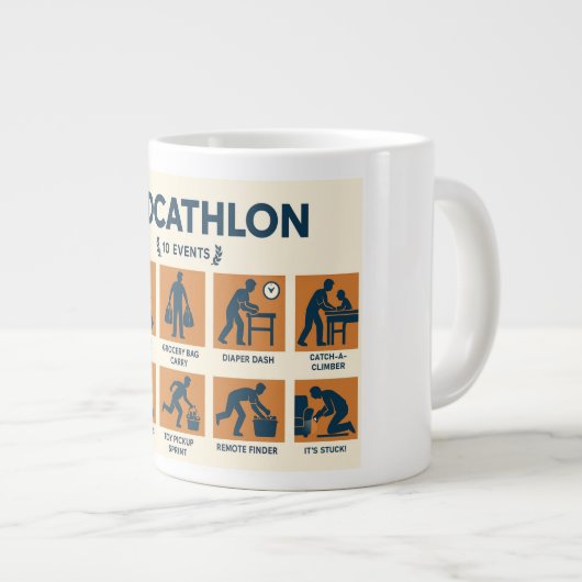 Dadcathlon Extra Grote Beker (Voorkant rechts)