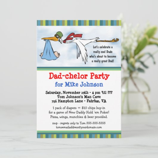 Dadchelor - Invitations à la Coute New Daddy Poker (Debout devant)