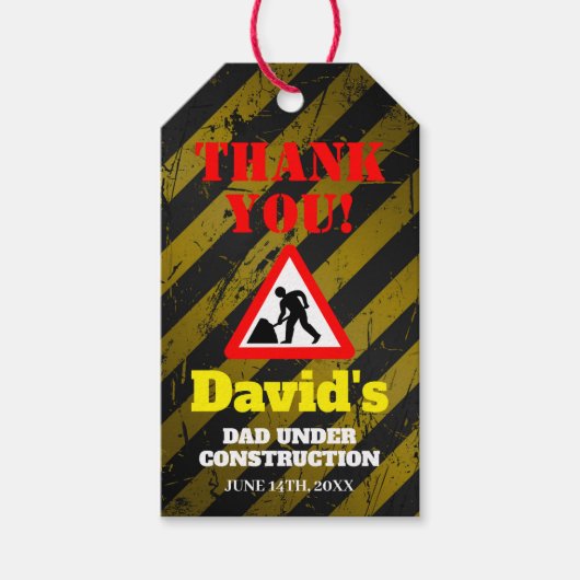 Dadchelor Party | DAD Shower Favor Bedankt Cadeaulabel (Voorkant)