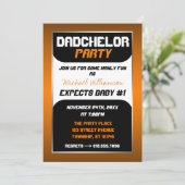 Dadchelor Party - Orange & Black Invitations (Debout devant)