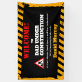 Dadchelor Party | Waarschuwing DAD in aanbouw Spandoek (Verticaal)