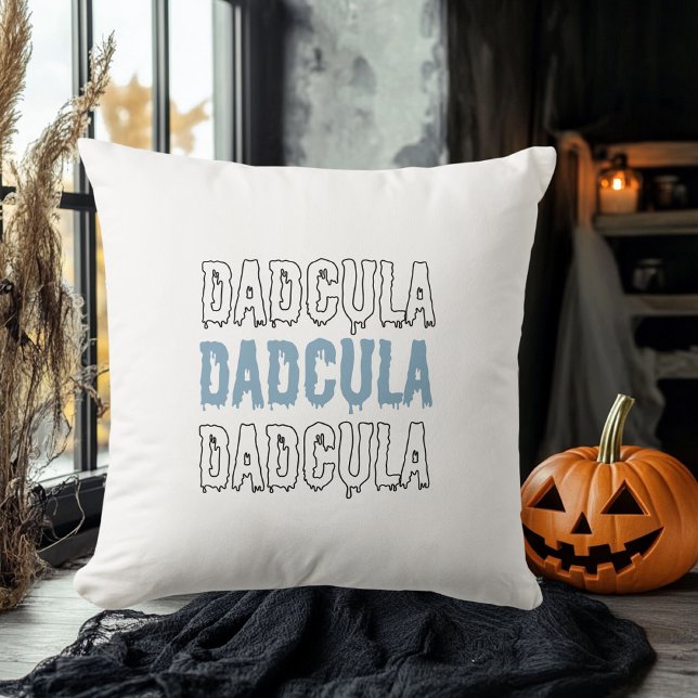 Dadcula Blauw Halloween Kussen – Spooky & Fun (Creator heeft geüpload)