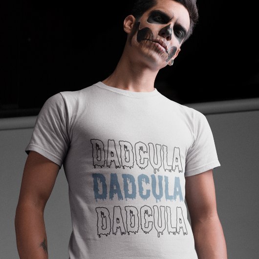Dadcula Blue Halloween - Spooky & Fun Dad T-shirt