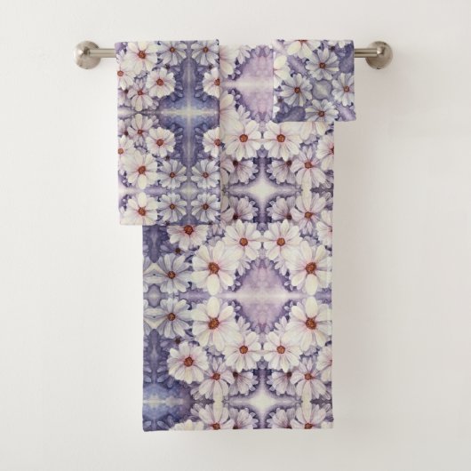 Daddendoekset lavender Daisies Bad Handdoek (Insitu)
