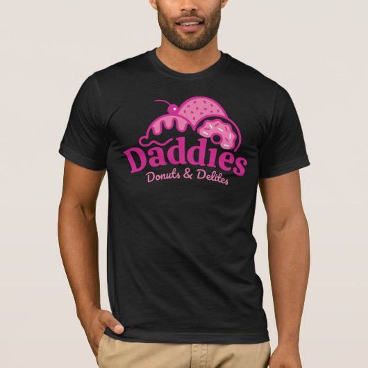 Daddies Donuts T-Shirt (tri-roze) (Voorkant)