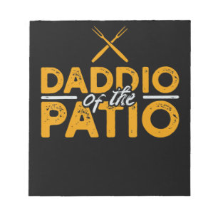 Daddio of the Patio Funny Grill BBQ Notitieblok