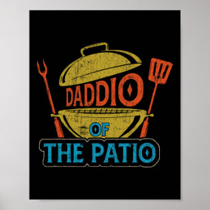 Daddio van de Patio BBQ Grill Redcue Fathe Poster