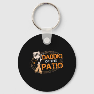 Daddio van de patio grillen worst BBQ Redcue Sleutelhanger
