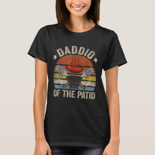 Daddio van de Vintage van de patiënt BBQ Grill Bar T-shirt