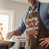 Daddy Barbecue King BBQ Apron for Dad Schort