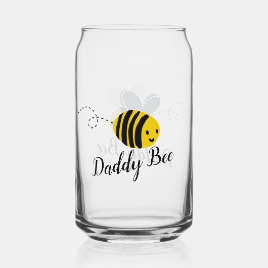 Daddy Bee Blikvorm Glas (Voorkant)