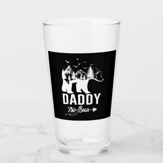 Daddy Beer Vaderdag Funny Cool Camping Glas (Voorkant)