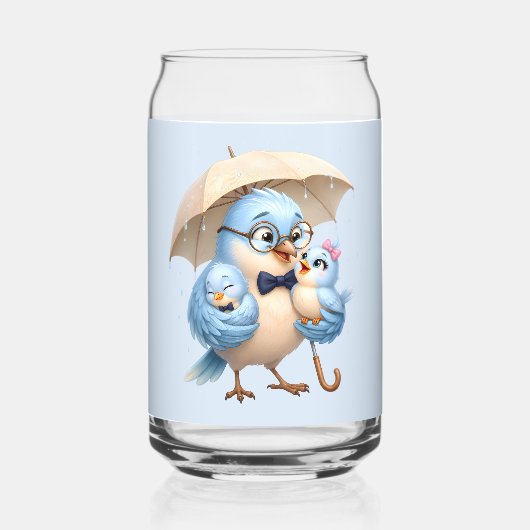 Daddy Bird Glas Drinkset Cadeau (Voorkant)