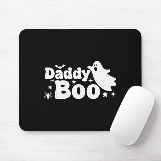 Daddy Boo Funny Ghost Halloween Family Matching Muismat (Met muis)