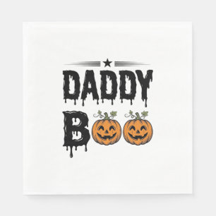 Daddy Boo Vintage Halloween Pompoen Shirt Ontwerp_ Servet